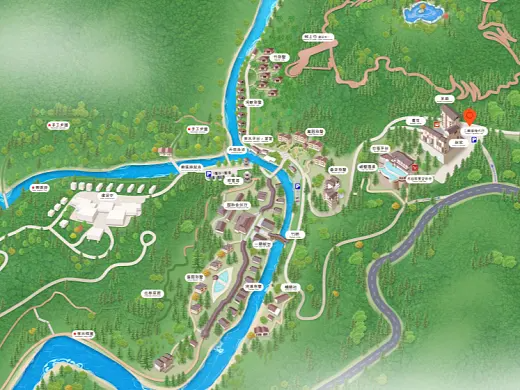 岱山结合景区手绘地图智慧导览和720全景技术，可以让景区更加“动”起来，为游客提供更加身临其境的导览体验。